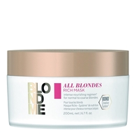 200ML SCHWARZKOPF PROFESSIONAL BLONDME Masque riche système de nutrition intense pour cheveux blonds normaux à épais  1 of 2 