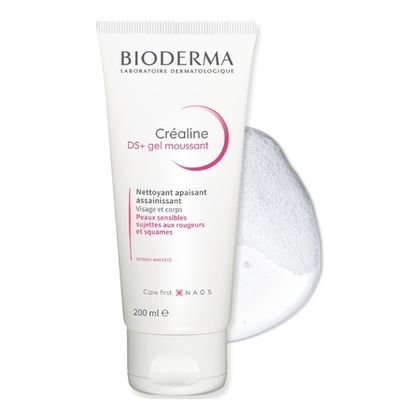 200ML BIODERMA CRÉALINE DS + DS+ gel nettoyant purifiant peaux sensibles, anti-rougeurs et squames  1 of 3 