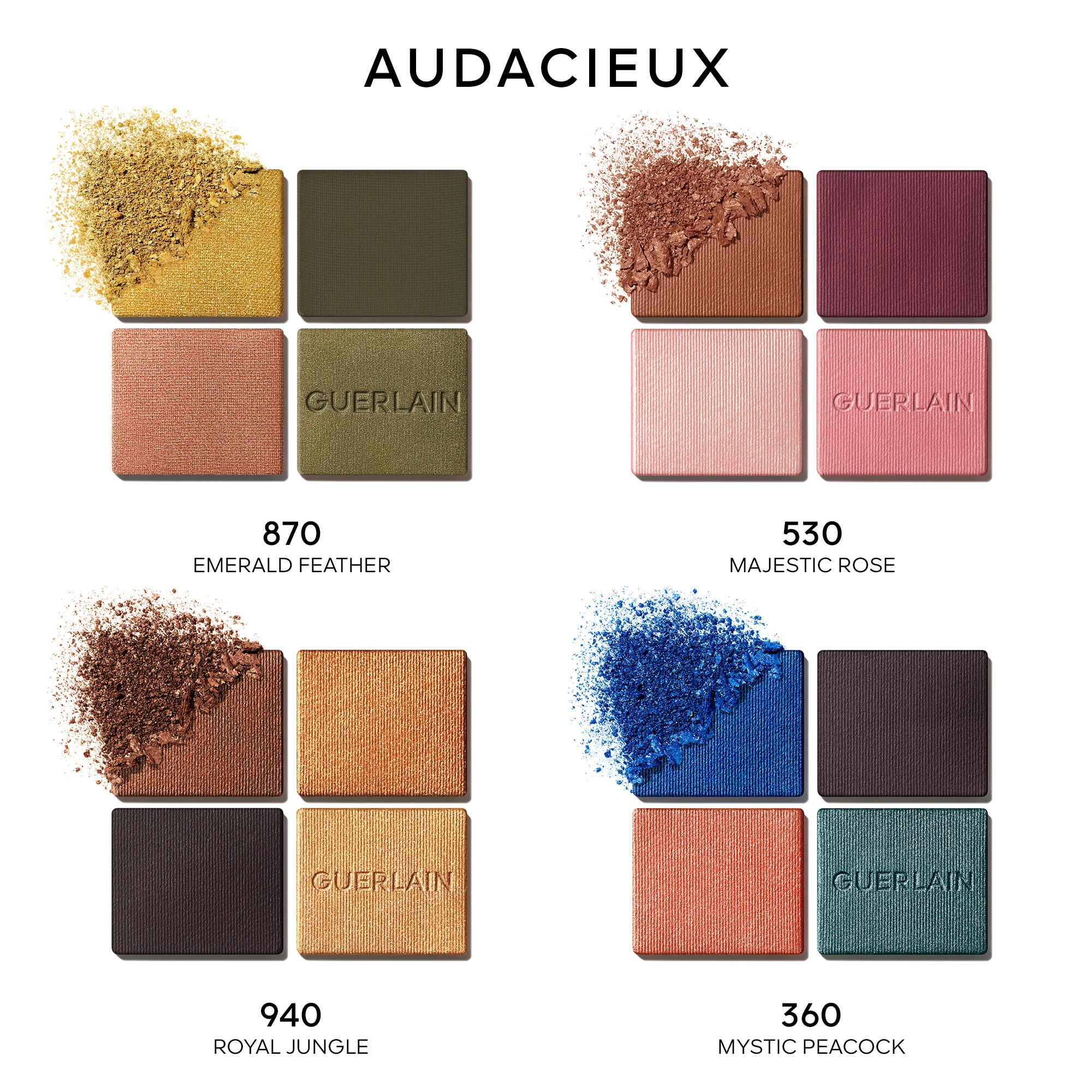 Ombres à paupières 4 couleurs