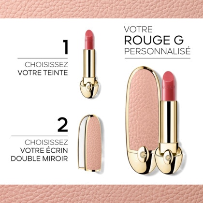  Guerlain ROUGE G L'écrin bijou double miroir - le rouge à lèvres soin personnalisable  1 of 4 