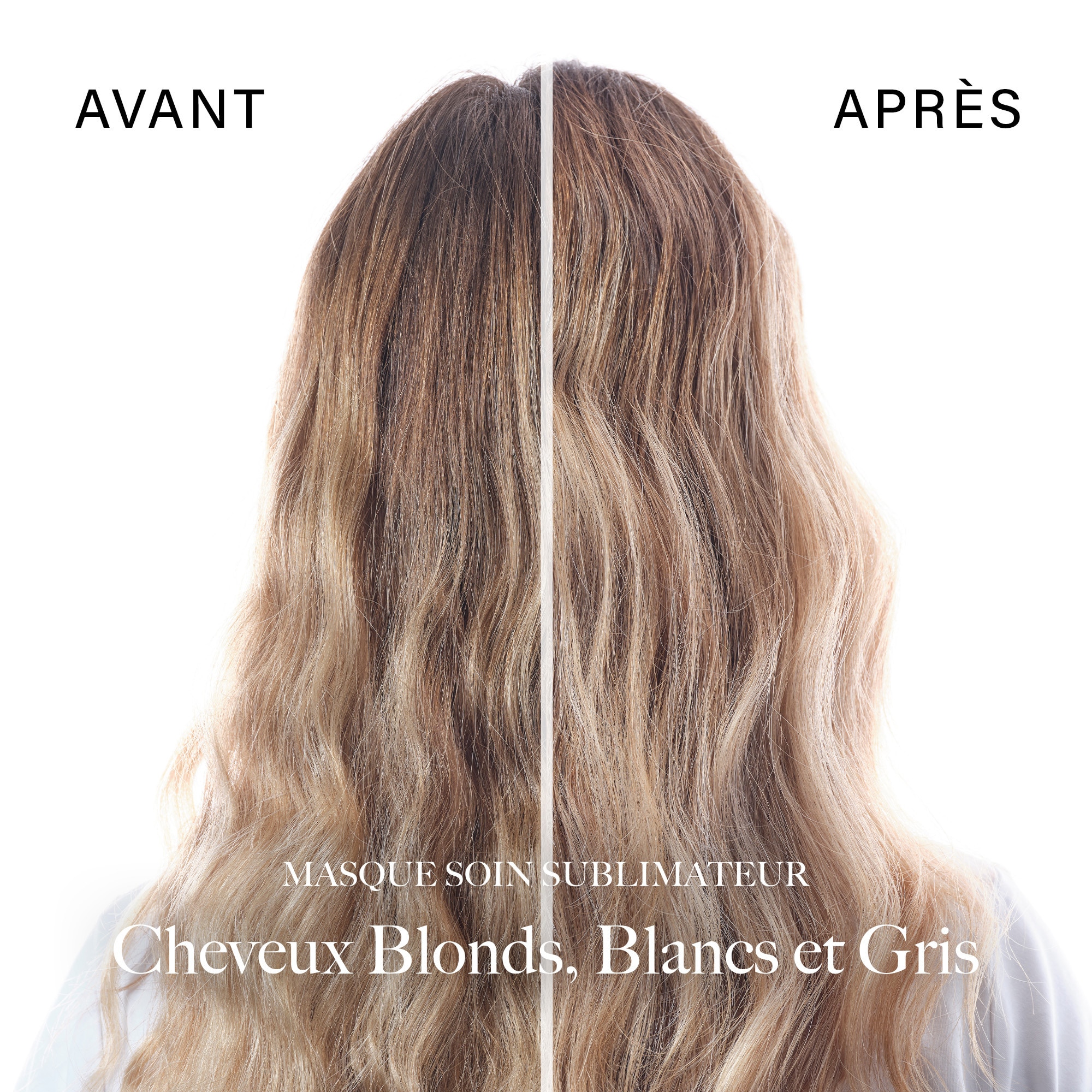 Masque soin sublimateur cheveux blonds, blancs et gris