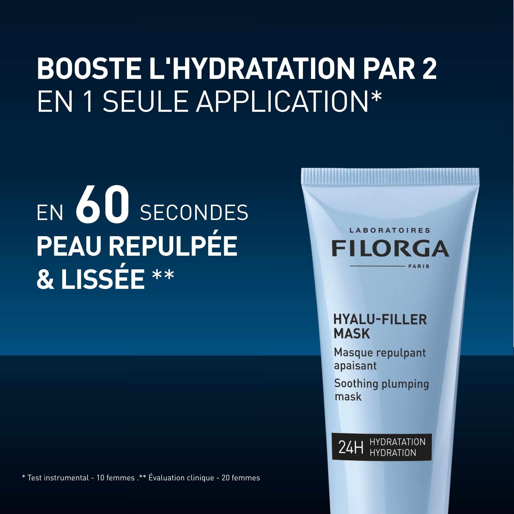 75ML Filorga HYALU-FILLER Masque visage hydratant et repulpant 1 of 4