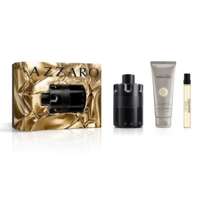 AZZARO THE MOST WANTED Coffret eau de parfum intense + gel douche cheveux & corps + vaporisateur voyage 1 of 1