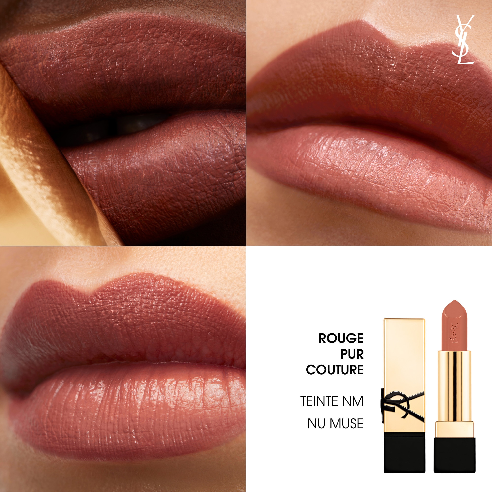  Yves Saint Laurent ROUGE PUR COUTURE Rouge à lèvres fini satin  1 of 4 