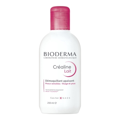 BIODERMA - Créaline - Lait Démaquillant Visage & Yeux Peaux Sensibles Normales à Mixtes - 250ml