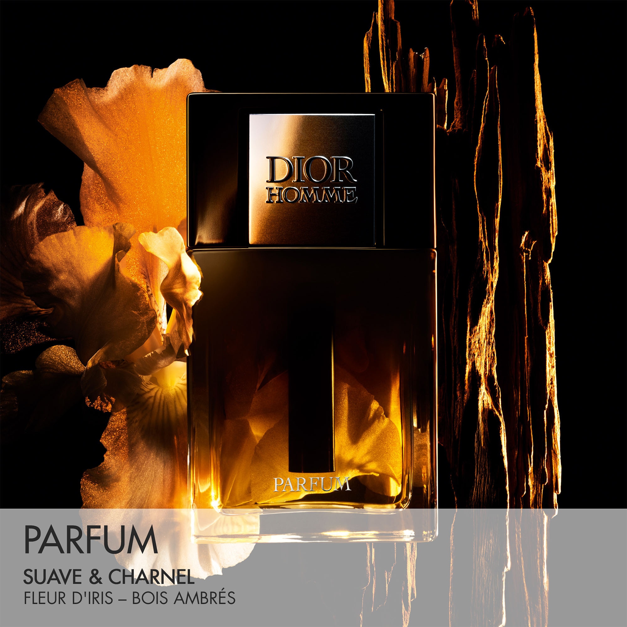 Parfum - notes ambrées, boisées et fleuries