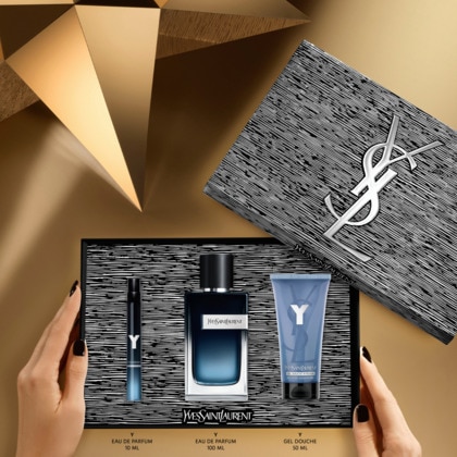 Coffret eau de parfum+vapo format voyage+gel douche