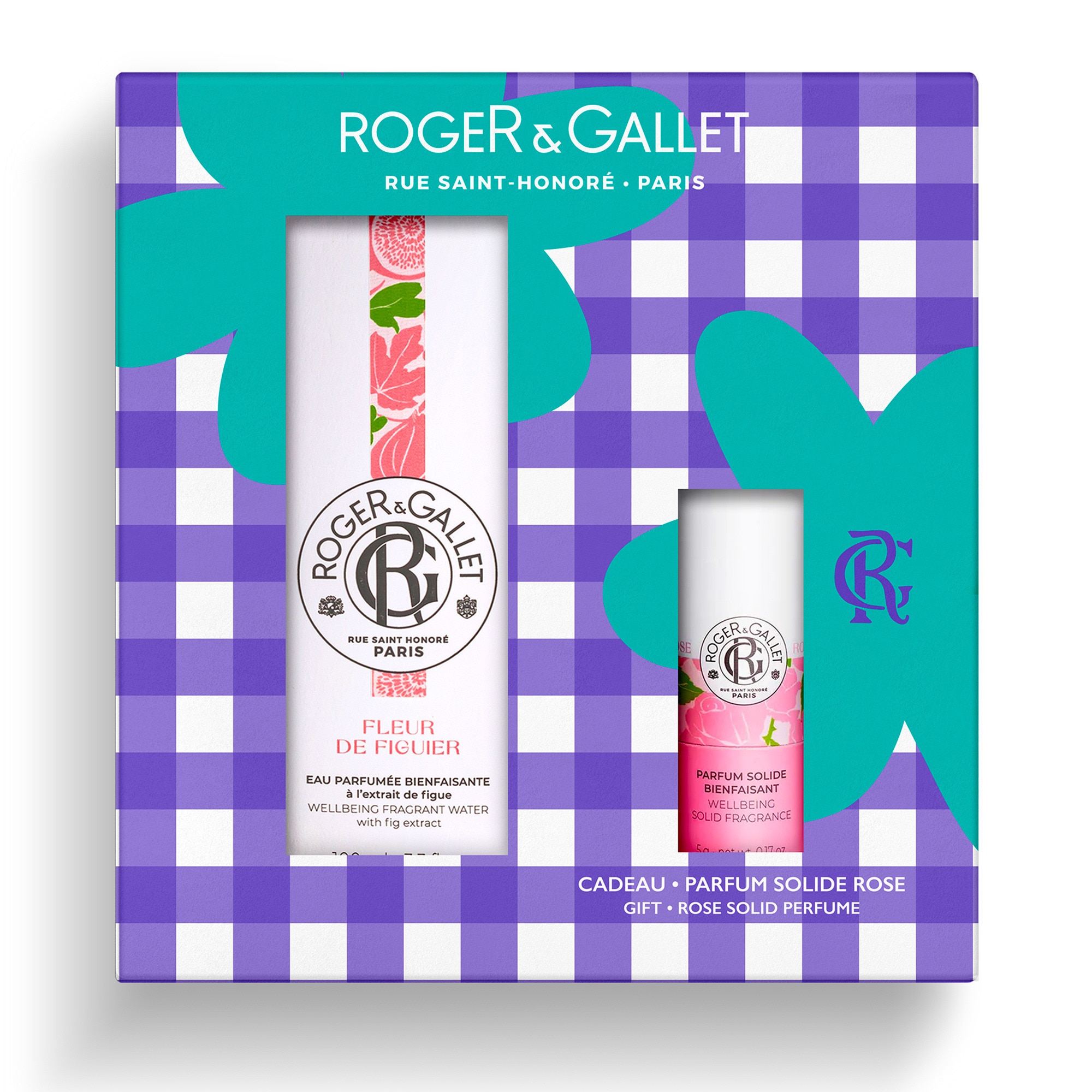 Roger & Gallet FLEUR DE FIGUIER Coffret - eau parfumée bienfaisante et parfum solide 1 of 1