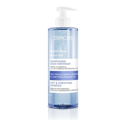 400ML VICHY DERCOS TECHNIQUE Shampooing doux fortifiant tous types de cheveux à usage fréquent  1 of 4 