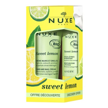 34mL Nuxe SWEET LEMON Kit - stick lèvre bio + crème mains et ongles bio  1 of 1 