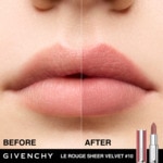  GIVENCHY LE ROUGE SHEER VELVET Rouge à lèvres mat effet floutant - rechargeable  2 of 4 Rouge à lèvres mat effet floutant - rechargeable