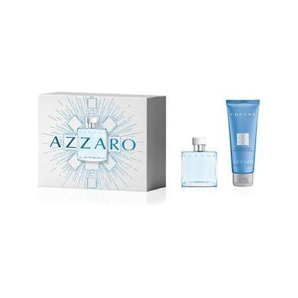  AZZARO CHROME Coffret eau de toilette + shampooing pour le corps & cheveux  1 of 4 