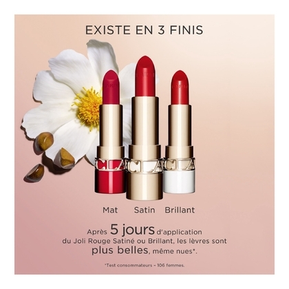  Clarins JOLI ROUGE SATIN Rouge à lèvres fini satiné - recharge  1 of 4 