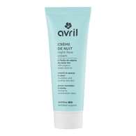 50ML AVRIL SOIN VISAGE Crème de nuit à l'huile de pépins de raisin peaux normales & mixtes certifié bio  1 of 2 