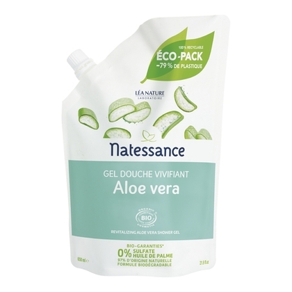 650ML Natessance HYGIENE CORPS Gel douche vivifiant Ecopack aloe vera  1 of 1 