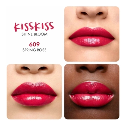  Guerlain KISSKISS SHINE BLOOM Rouge brillant 95% d'ingrédients d'origine naturelle*  1 of 4 