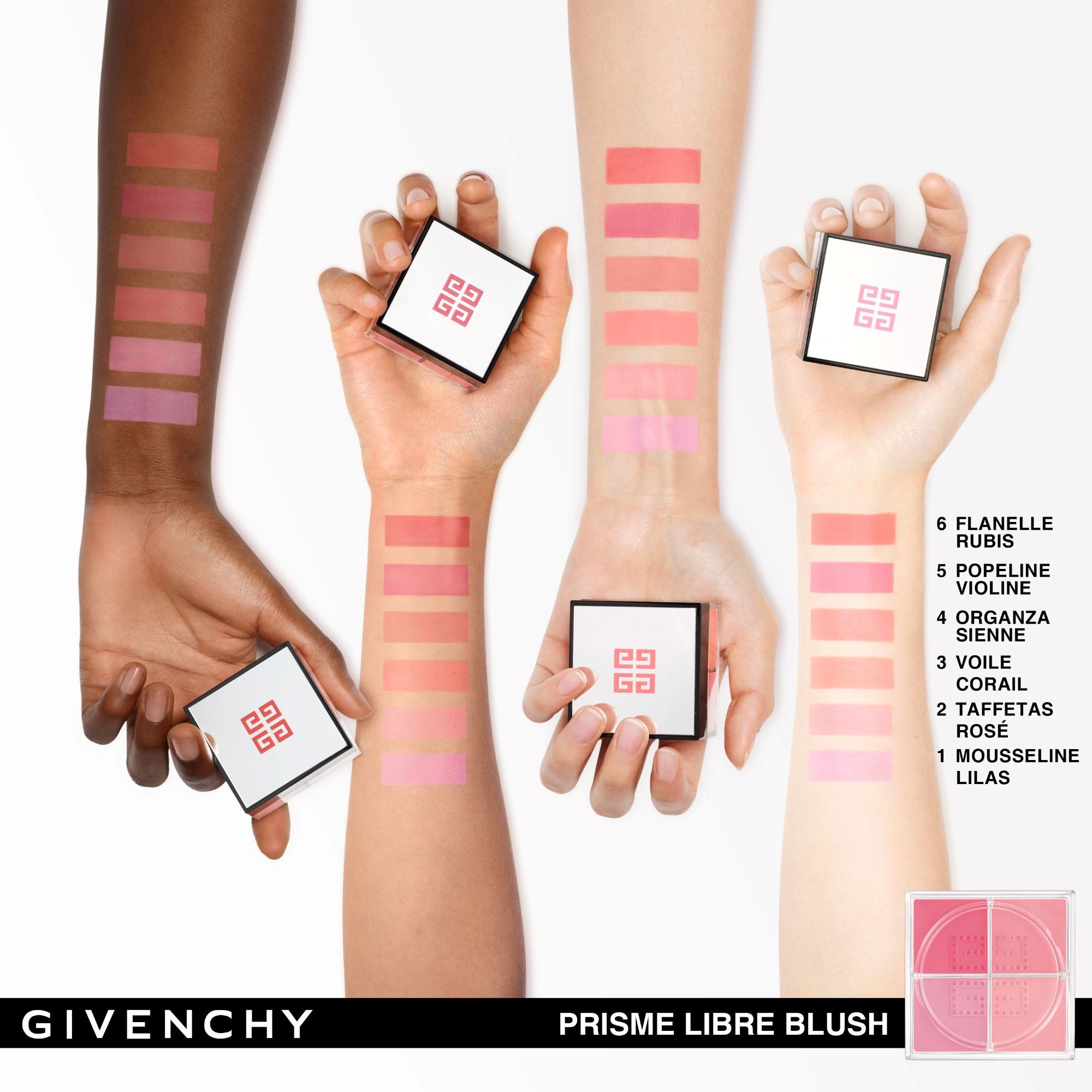 Blush Poudre Libre 4 Couleurs