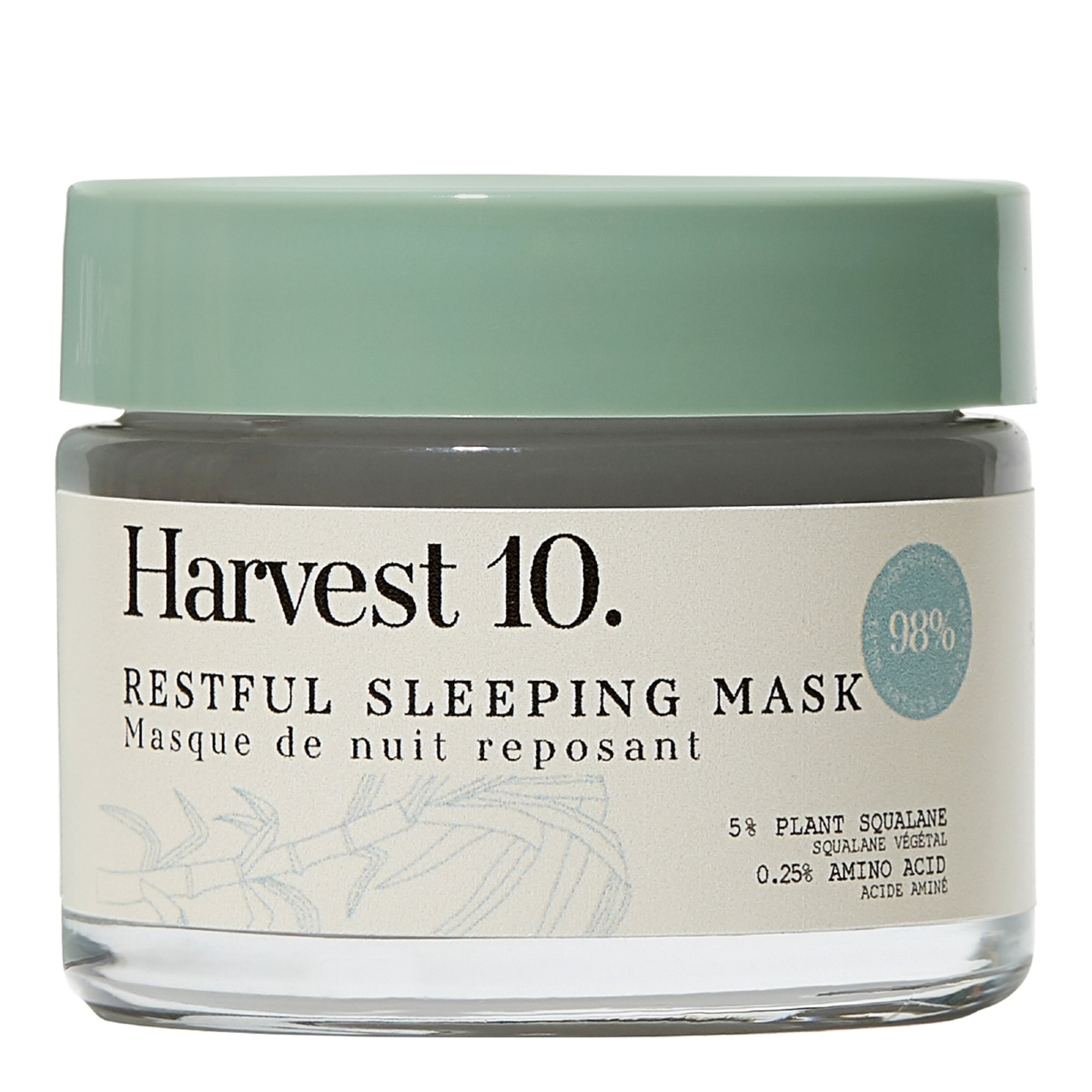 50ml HARVEST 10 HARVEST 10 Masque de nuit reposant 1 of 4 Masque de nuit reposant