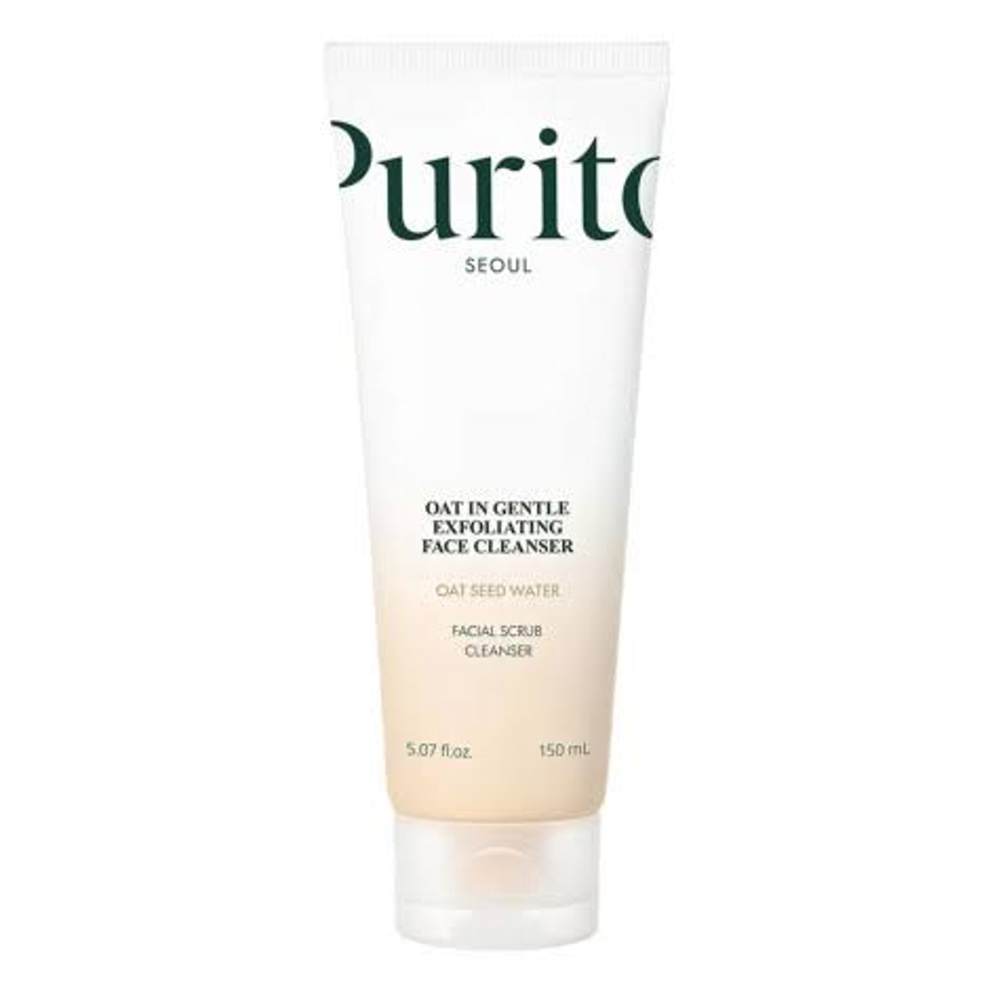 150ML PURITO OAT Nettoyant exfoliant doux pour le visage  Nettoyant exfoliant doux pour le visage