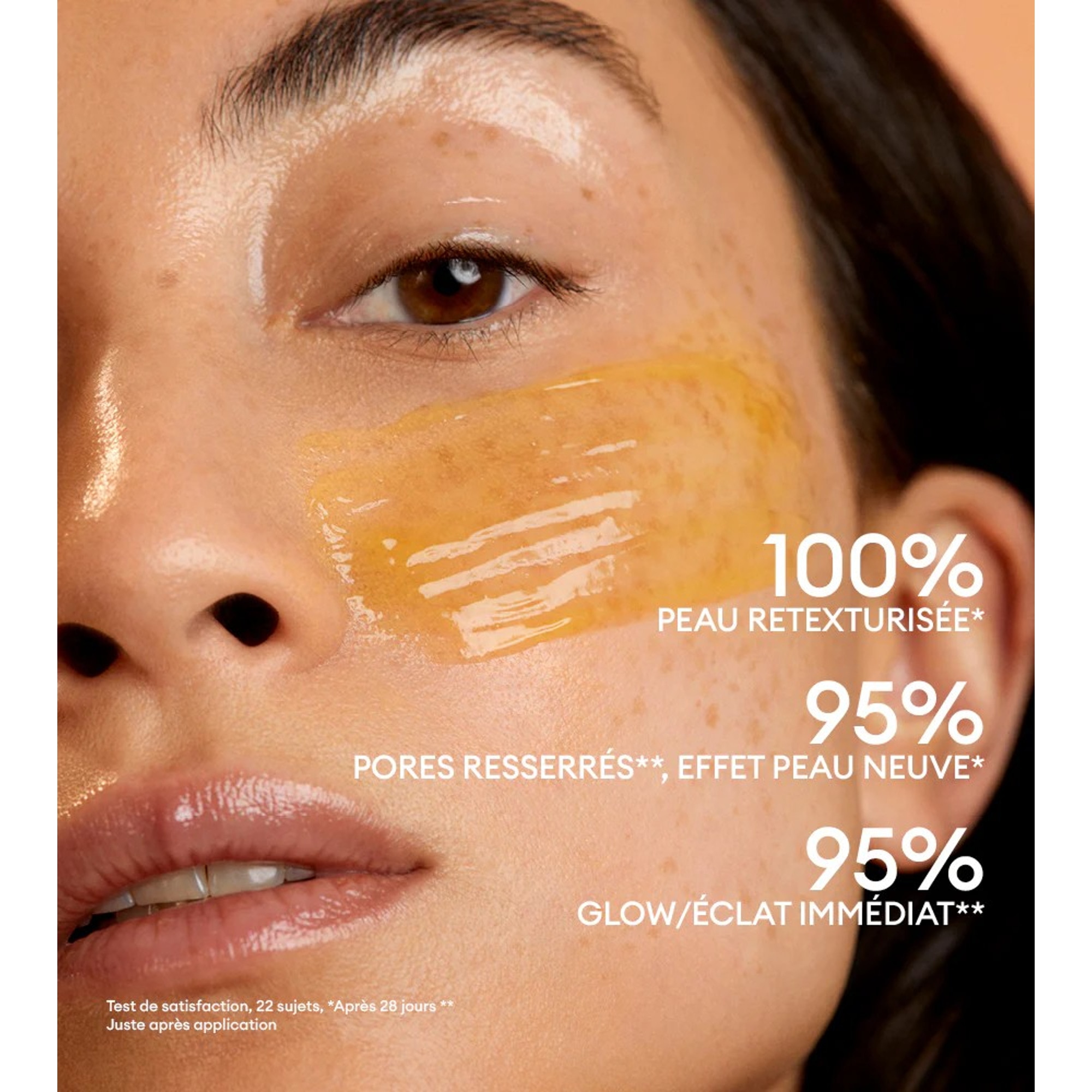 Masque effet peau neuve