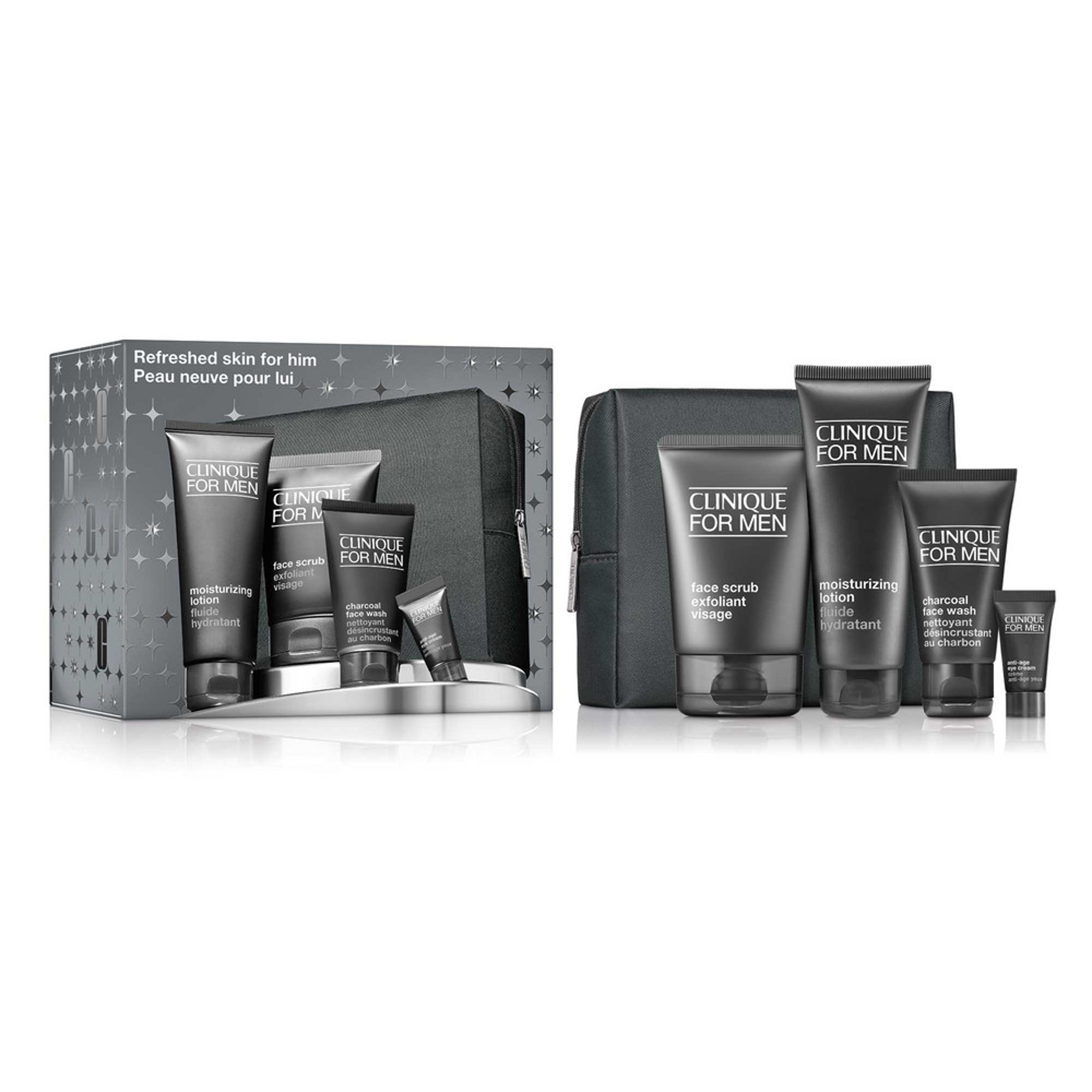 Clinique - Clinique For Men™ - Coffret Nettoyant Désincrustant Au Charbon