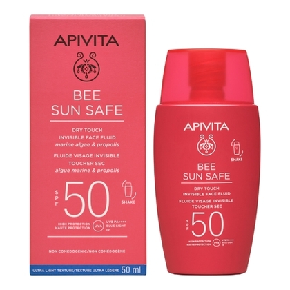 50ML APIVITA BEE SUN SAFE Fluide visage invisible toucher sec SPF50  1 of 2 