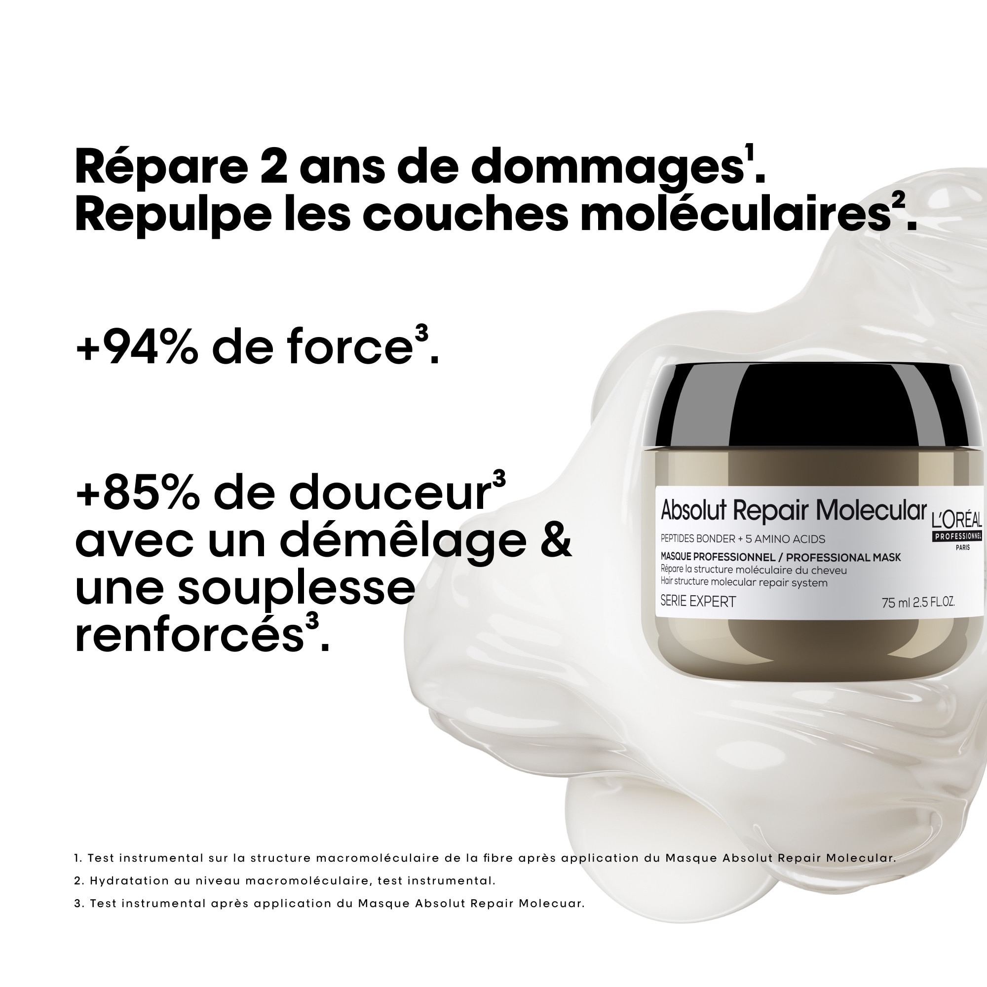 75ML L'ORÉAL PROFESSIONNEL SERIE EXPERT ABSOLUT REPAIR Masque concentré  1 of 2 