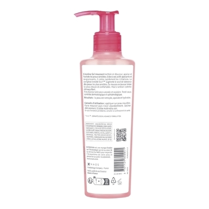 Gel moussant nettoyant visage doux peaux sensibles à intolérantes