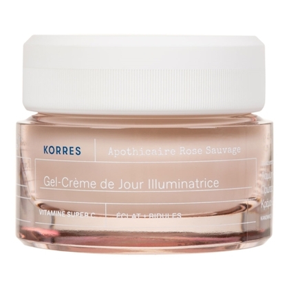 40ML KORRES ROSE SAUVAGE Gel-crème de jour hydratant illuminateur vitamine c - peaux mixtes  1 of 4 