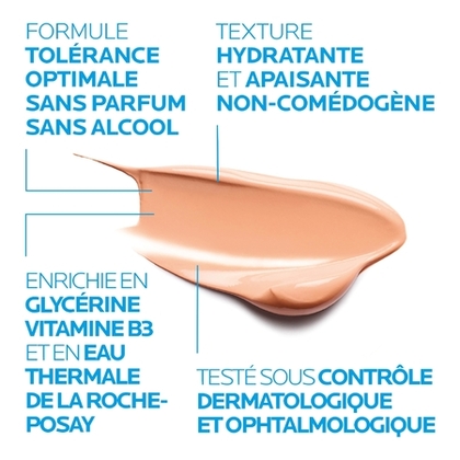  LA ROCHE POSAY TOLERIANE Crème hydratante apaisante hybride visage teintée peaux sensibles  1 of 4 