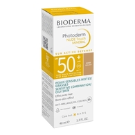 40ML BIODERMA PHOTODERM NUDE TOUCH MINERAL Fluide teinté doré, effet peau nue - peaux sensibles mixtes/grasses spf50+  1 of 2 