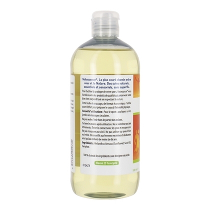 500ML Natessance HUILE DE MASSAGE CAMPHREE Bien-être corporel du sportif  1 of 2 