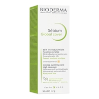 30ML BIODERMA SÉBIUM GLOBAL COVER Crème teintée peau grasse  1 of 2 