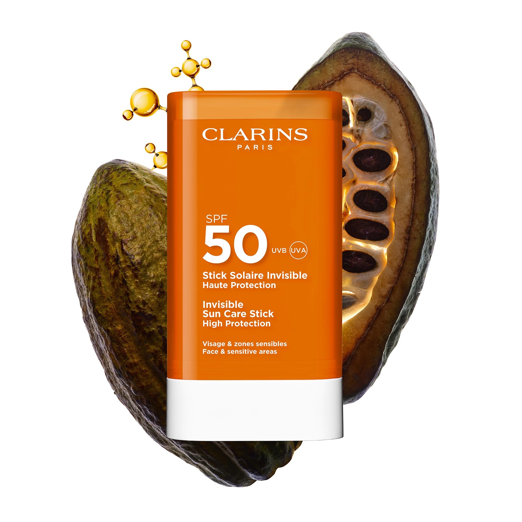 Stick solaire invisible spf50 haute protection