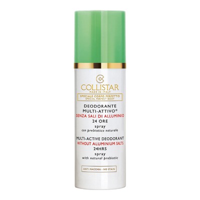 Collistar - Corps - Déodorant Multi-actif® Sans Sels D'aluminium 24 Heures Spray Avec Prébiotique Naturel - 100ml