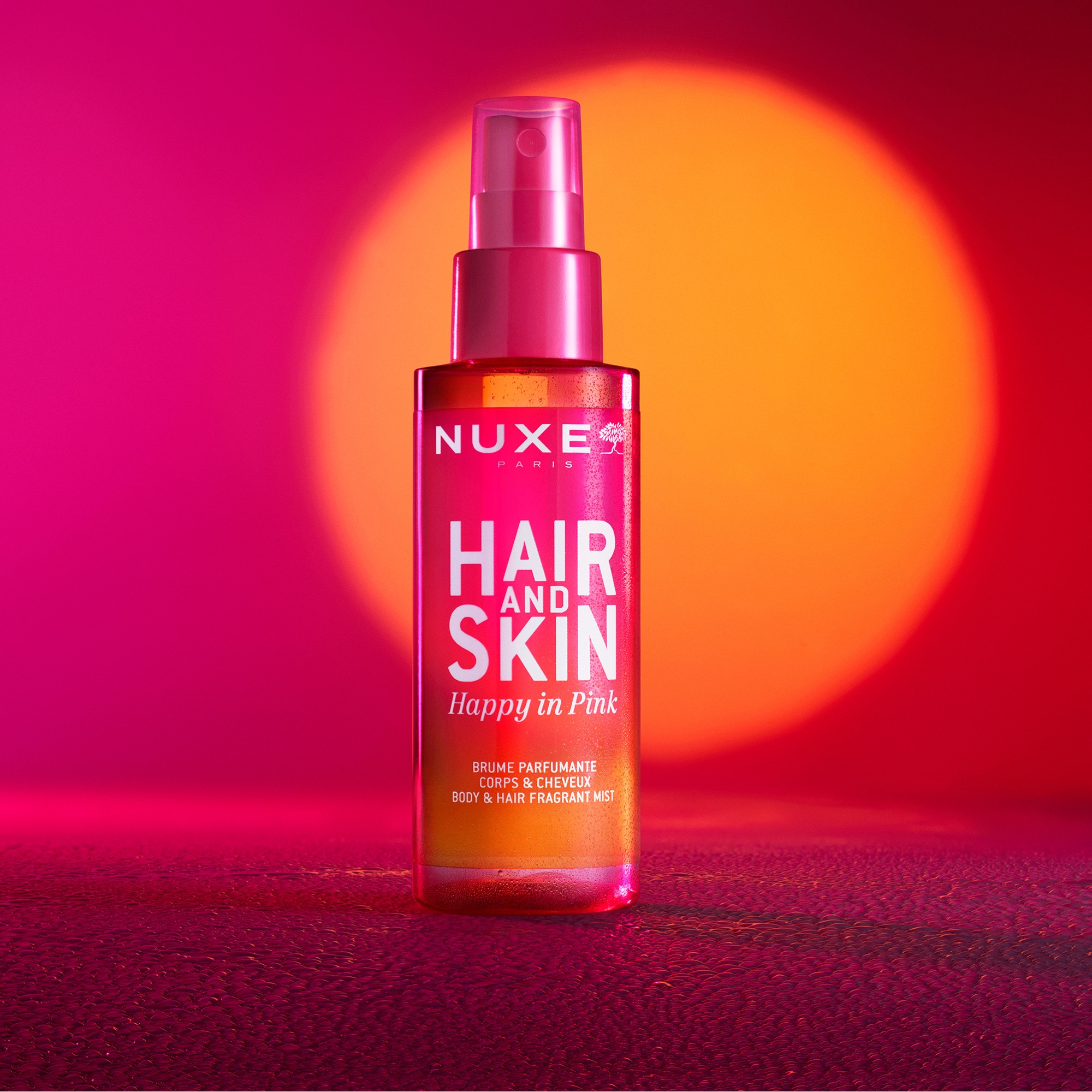 100mL Nuxe HAIR & SKIN HAPPY IN PINK Brume parfumante corps et cheveux  1 of 4 