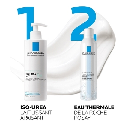 400ML LA ROCHE POSAY ISO UREA 5+ Lait hydratant lissant anti-squames à l'urée  1 of 4 