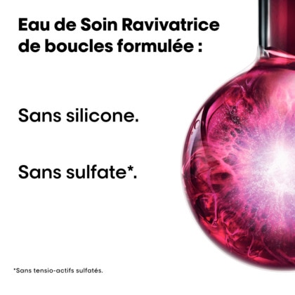 Eau de soin raviveuse de boucles sans rinçage