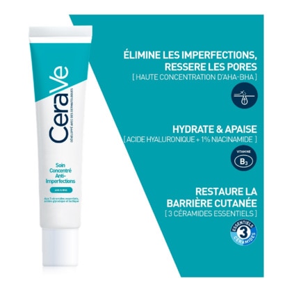 40ML CERAVE AHA & BHA Soin concentré anti-imperfections  1 of 4 