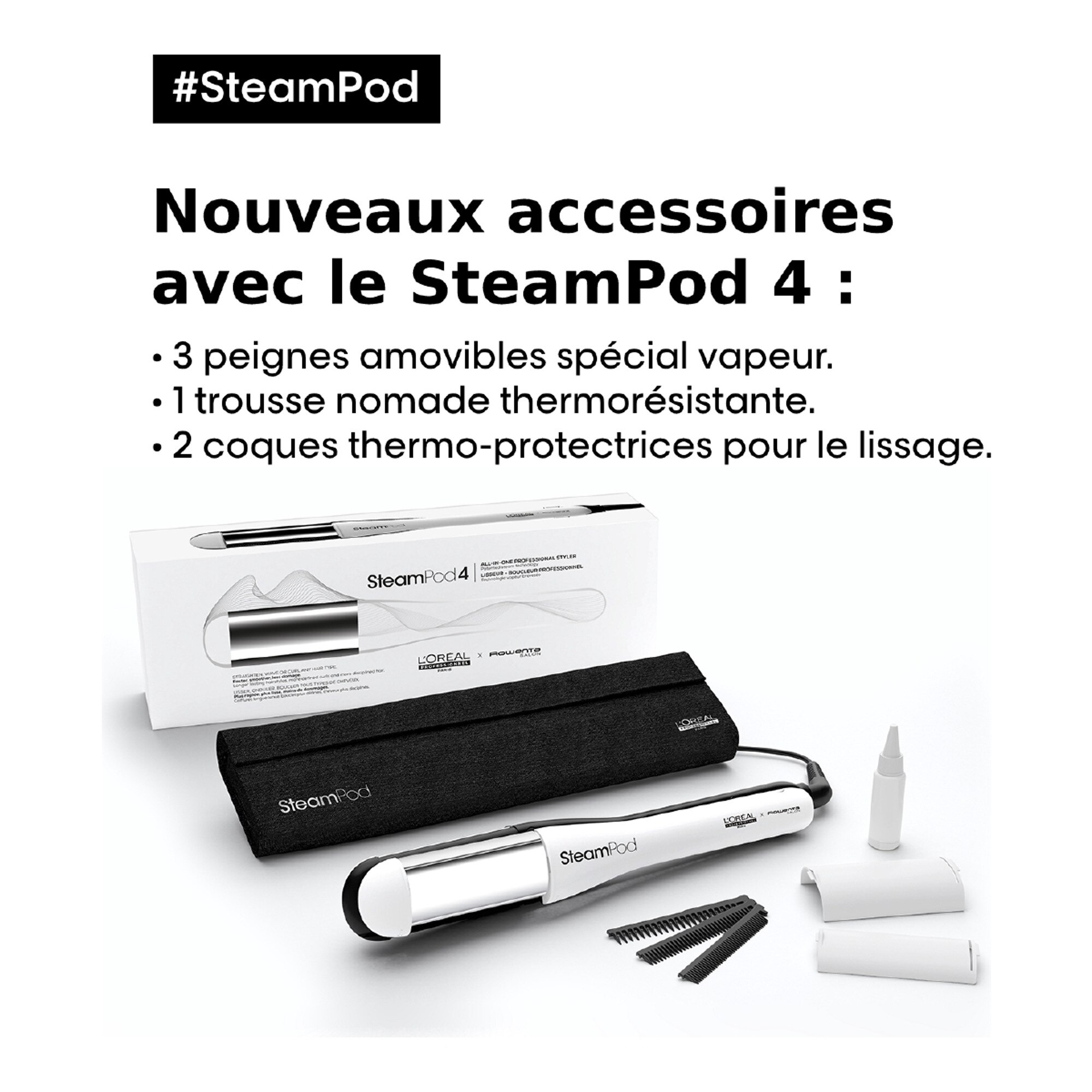 STEAMPOD STEAMPOD 4.0 Lisseur-boucleur vapeur professionnel 1 of 4