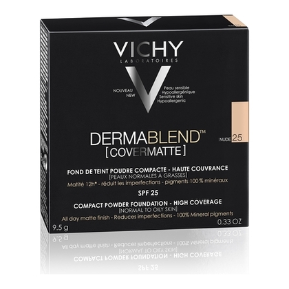  VICHY DERMABLEND COVERMATTE Fond de teint poudre compacte haute couvrance SPF25  1 of 4 