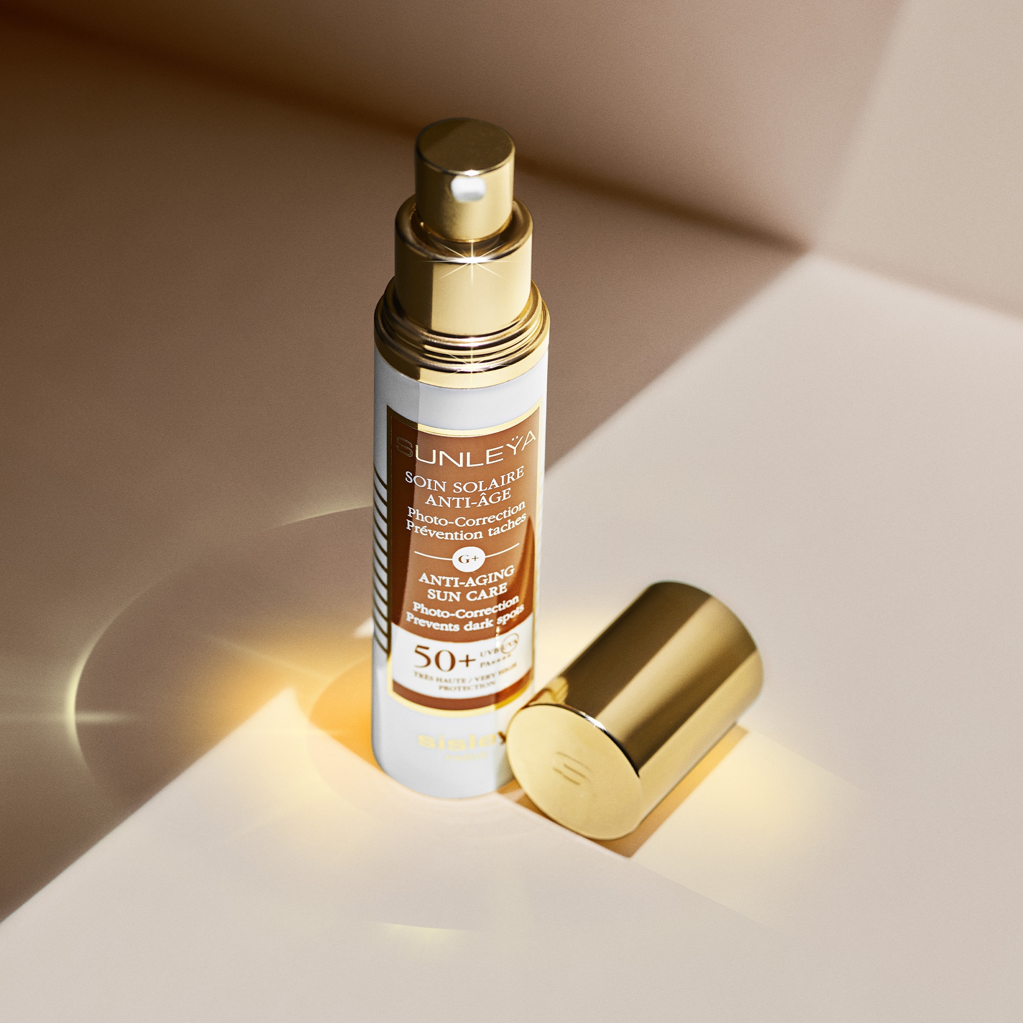 Soin solaire anti-âge spf50+