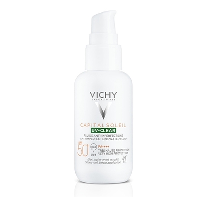 40ML VICHY CAPITAL SOLEIL Fluide anti-imperfections SPF50+ visage UV-CLEAR  1 of 3 