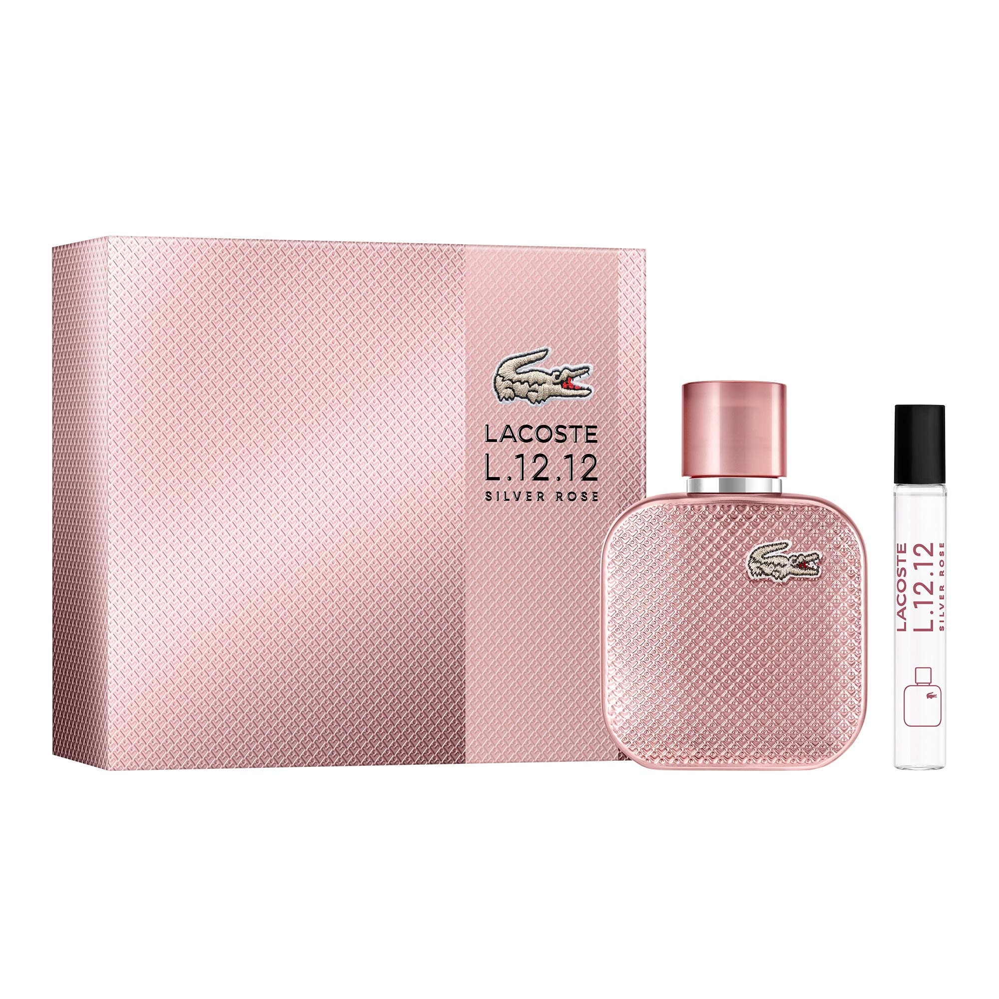 Lacoste - L.12.12 Silver Rose - Coffret Eau De Parfum + Vaporisateur Voyage