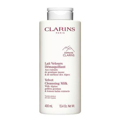 400ML Clarins DEMAQUILLANT VISAGE Lait velours - toutes peaux  1 of 4 