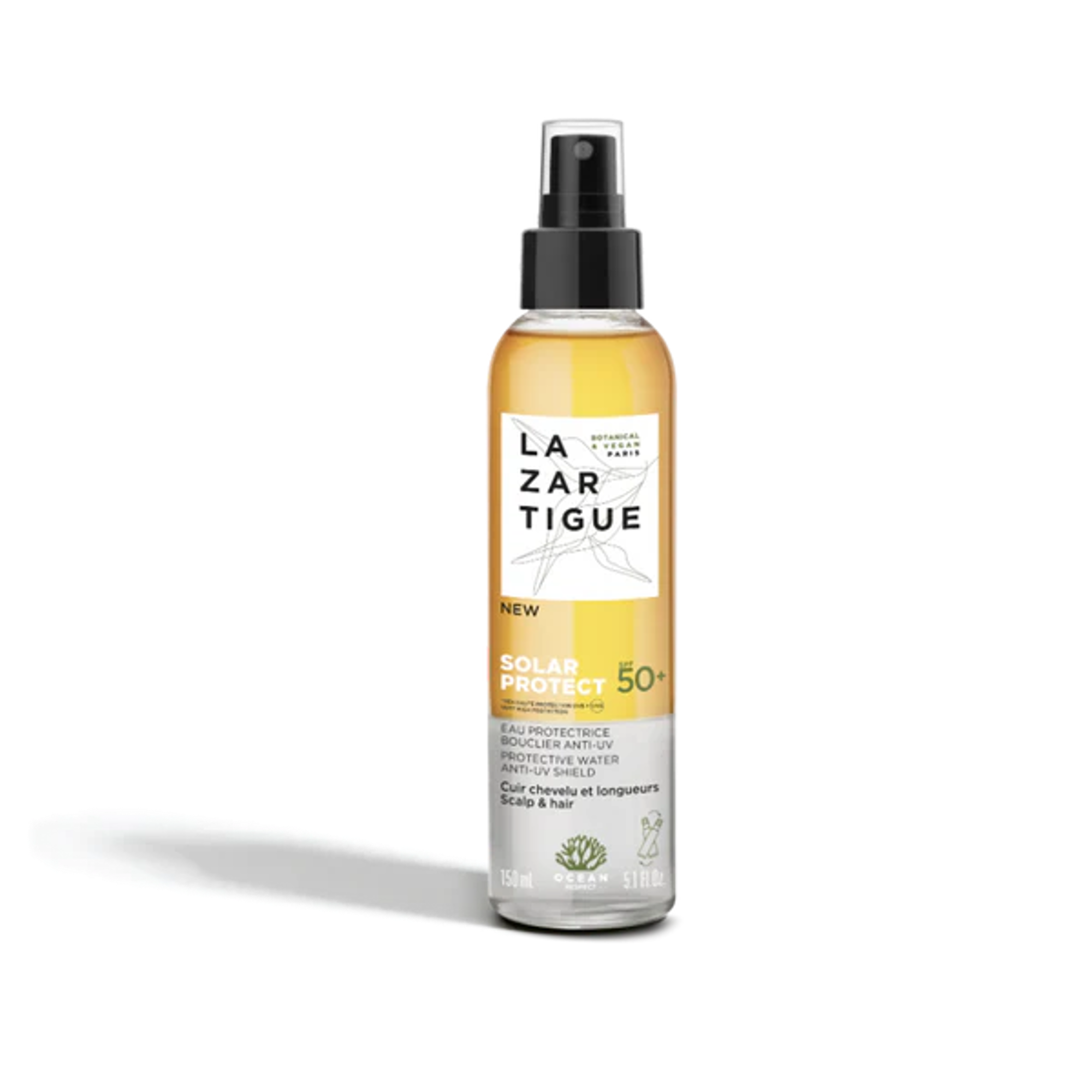 Lazartigue - Solar Protect Spf50+ - Eau Protectrice Bouclier Anti-uv - 100ml