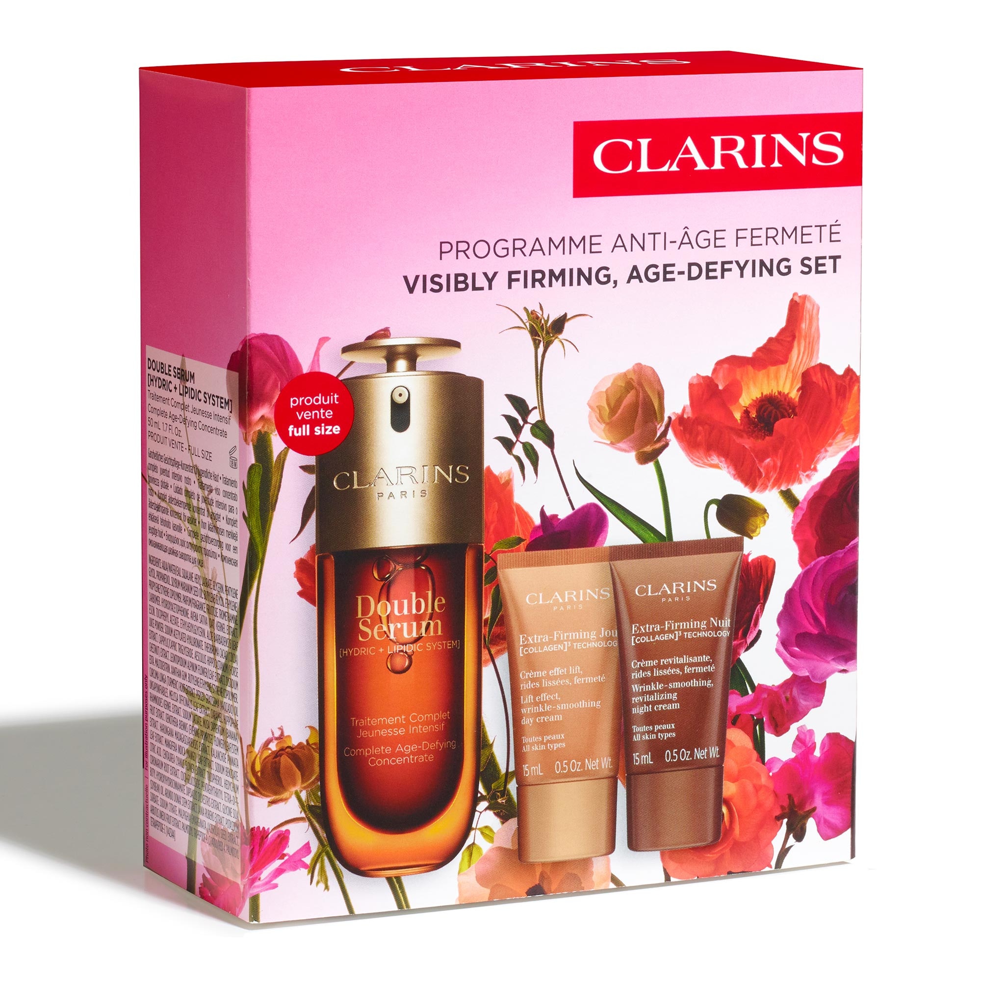  Clarins DOUBLE SERUM Coffret - double serum & extra-firming  1 of 4 