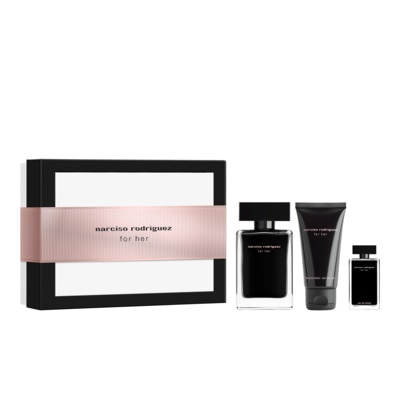 Narciso Rodriguez FOR HER Coffret eau de toilette +lait pour le corps + miniature 1 of 4
