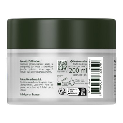 200ML Luxeol MASQUE REPARATEUR Nourrit, répare et protège les cheveux - cheveux secs ou abîmés  1 of 3 