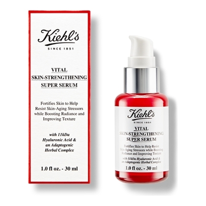 30ML KIEHLS VITAL SKIN-STRENGHTENING SUPER SERUM Super sérum fortifiant concentré en acide hyaluronique  1 of 4 